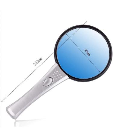 Magnifiers with Led Light Handheld 10 Times Magnifying Glass Reading Magnifier Comfortable Anniversary - Buy Online on GoSupps.com