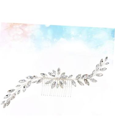 FRCOLOR Jewelry Hair Comb Bridal Hair Comb Decorative Hair Combs Leaf Hair Pin Wedding Headpiece Decorative Hair Clips Hair Side Combs Hair Teasing Comb Decorate Bride Diamond - Buy Online on GoSupps.com