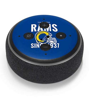Skinit Decal Audio Skin Compatible with Amazon Echo Dot 3 - Officially Licensed NFL Los Angeles Rams Helmet Design