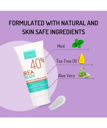 Urea Cream 40% for Cracked Skin Repair | Best Callus Feet Lotion | Intensive Foot Care Treatment | Hydrating Hand & Foot Moisturizer - Buy Online on GoSupps.com