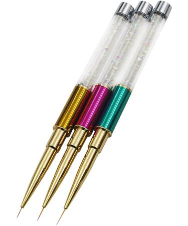 Mikinona Manicure Brush Manicure Tool Nail Polish Drawing Pen Nail Art Brush Nail Art Tips Builder Brush Manicure Dotting Pen Nail Crystal Pen Nail Art Pen Small Pen Draw Flowers Size 2 As Shown - Buy Online on GoSupps.com