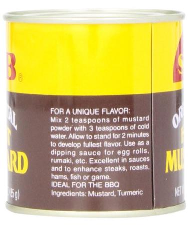 S&B Oriental Hot Mustard Powder 3oz | Authentic Spicy Flavor for Asian Cuisine - Buy Online on GoSupps.com