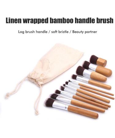 Allayu Makeup Brush Cosmetics Tool Women Supplies Bamboo Brushes Kit Aluminum Handle Rustproof Fine Workmanship Long-lasting Eyeliner - Buy Online on GoSupps.com
