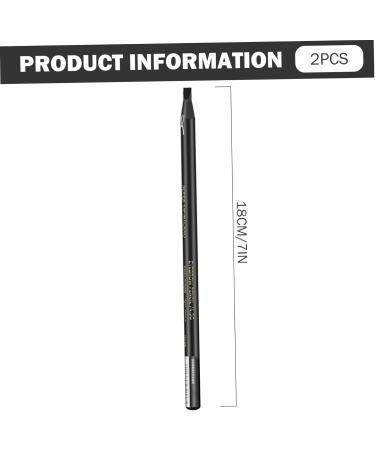 Lot de 2 crayons sourcils Microblading imperm ables Stylo sourcils en bois avec taille-crayon int gr pointe fine pour les cheveux comme les traits et porter toute la journ e pour la m Noire - Buy Online on GoSupps.com