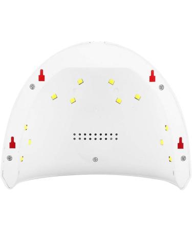 36w nail dryer lamp fashion nail hardening machine manicure tool smart led uv gel nail polish dryer lamp nail polish dryer for normal nail polishes with 12 light beads(White) - Buy Online on GoSupps.com
