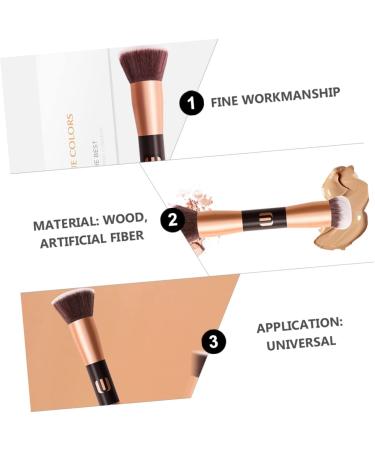 Beavorty 1Pc Double-ended makeup brush Beauty dual ended brush for makeup small blush brush liquid foundation brush Professional Makeup Brush highlight artificial fiber Kira travel - Buy Online on GoSupps.com