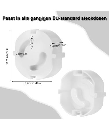 25 Child Safety Socket Protectors - Transparent Baby Lock for Electrical Outlets - Socket Fuse Protection - Buy Online on GoSupps.com