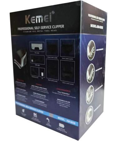 KEMEI Hair Clippers for Men Cordless Self Hair Cutters Electric Quick Cut Trimmer 8 Guide Combs(1.5-15mm) IPX7 Waterproof Rechargeable Up to 120 Min Usage KM-6036 - Buy Online on GoSupps.com