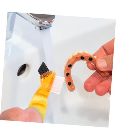 Oatipho 3ST Travel Toothbrush - Double-Sided Prothesis & Retainer Brush Cleaner | Soft Mini Dental Tool | Ideal for Home & On-the-Go - Buy Online on GoSupps.com
