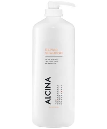 Alcina Repair shampoo - 1 x 1250 ml - regenerating care with repair effects for dry stumped or lackluster hair 1.25 l (1 Pack)