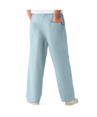 Medline 100% Cotton Unisex Reversible Hyperbaric Scrub Pants - Misty, 3XL Regular Inseam - Buy Online on GoSupps.com