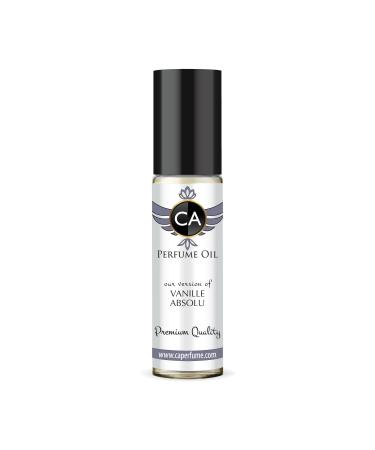 CA Perfume Impression of Vanille Absolu For Women Replica Fragrance Body Oil Dupes Alcohol-Free Essential Aromatherapy Sample Travel Size Concentrated Long Lasting Attar Roll-On 0.3 Fl Oz/10ml
