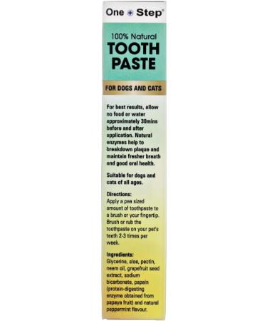 Natural Toothpaste & Toothbrush for Pets | Allergen-Free Dental Care | 100g Tube, Peppermint Flavor - Buy Online on GoSupps.com