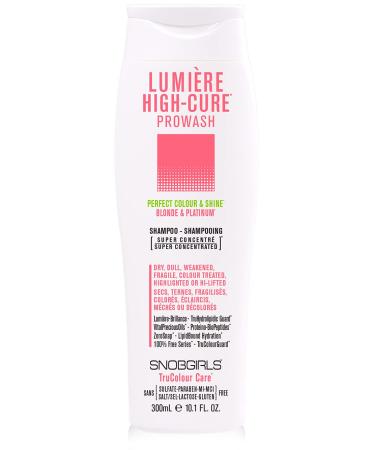 SNOBGIRLS LUMIERE HIGHCURE Shampoo for color treated hair Perfect Colour & Shine for Dry Dull Weakened Fragile Colour Treated Highlighted Highly-Lifted Hair Argan Oil & Ceramides Salon Hair Care