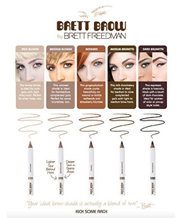BRETT BROW Duo-Shade Pencil Redhead - Define and Enhance Your Brows - Buy Online on GoSupps.com