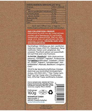 Followfish MSC Fair Trade Tuna Salad Gusto Italiano - 160g | Sustainable Seafood for International Shipping - Buy Online on GoSupps.com