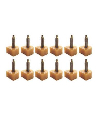 6Pairs U Shaped High Heel Non-Slip Tip Cap Shoe Repair Protectors Replacement Dowels Pads Cups High Heel Reduce Noise Set (Each 2Pairs for 8mm/9mm/10mm) Beige
