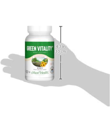 Super Greens Capsules Green Vitality Tablets with Spirulina Wheat Grass Barley Grass & Chlorella Natural Green Vitamins & Superfood Supplement for Energy Detox & Immune Support 180 Tablets - Buy Online on GoSupps.com