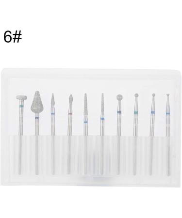 more durable Tungsten Steel Nail Drill Head Nail Grind Head Lightweight and portable preservative Salon Shop for Home(F suit) - Buy Online on GoSupps.com