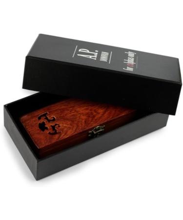 A.P.Donovan 7/8 Razor - Premium Mahogany Grip Leather Sharpening String & Wood Box - International Shipping Available - Buy Online on GoSupps.com