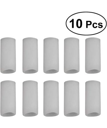 Healifty Silicone Finger Sleeves - 10pcs Toe Caps for Toe Protection and Relief from Ingrown Toenails, Blisters, Hammer Toes - Finger Covers - Buy Online on GoSupps.com