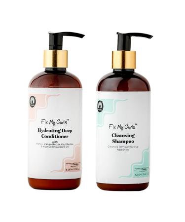 Cleansing Shampoo & Hair Conditioner For Nourishing & Moisturizing | Curly Hair & Wavy Hair | Anti Dandruff Shampoo & Conditioner| Tea Tree| Sulphate Free & Silicone Free 8.81 Oz Each