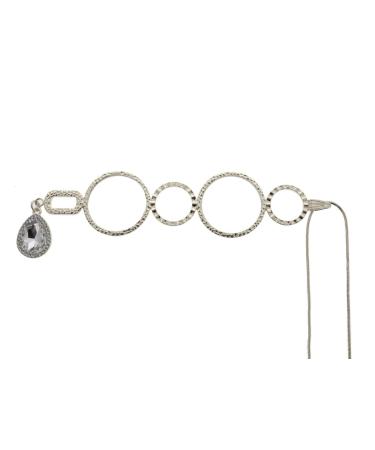 Karen Bling Pendant Reading Glasses Convenient Superior Chain Discreet Easy Care - 2.00 - Silver Bling Silver-Bling