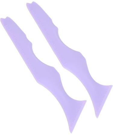 Aid Stencil Pointed Tip Reusable Molds Stencil 2pcs Waterproof for Beginners for Daily Use (Purple) - Buy Online on GoSupps.com