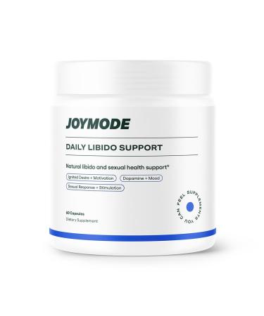 JOYMODE Daily Libido Support for Men Natural Men s Wellness Supplement with Shilajit Mucuna Pruriens Horny Goat Weed Saffron and BioPerine 60 Capsules Non-GMO Gluten-Free
