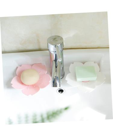 Ciieeo 6 Pcs Flower Shaped Soap Dish Shower Soap Dish Bath Soap Holder Silicone Containers Flower Soap Soapdish Bathroom Soap Holder Soap Storage Plate Soapbox Pink Cute Child Soap Tray - Buy Online on GoSupps.com