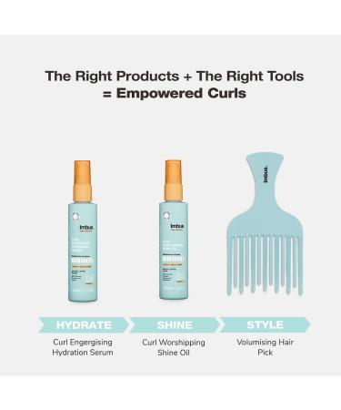 Imbue Volumising Hair Pick Afro Picks - Easy Grip Handle for Men and Women - Detangling Accessories Green - Buy Online on GoSupps.com