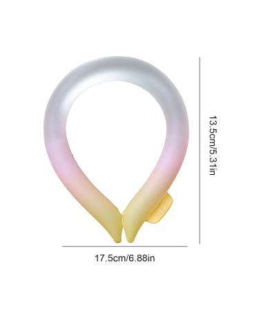 Naked Cooling Tube - Adjustable Neck Wrap | Effective Ice Rings for Hot Weather | Biudui Yellow - Portable & Hands-Free Design for Indoor & Outdoor Workers - Buy Online on GoSupps.com