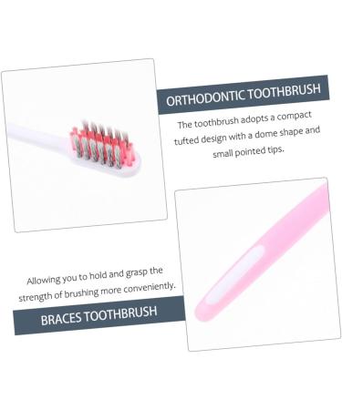 5pcs Small Head Soft Toothbrush Set - Perfect for Braces & Travel | Durable PP Material - Buy Online on GoSupps.com