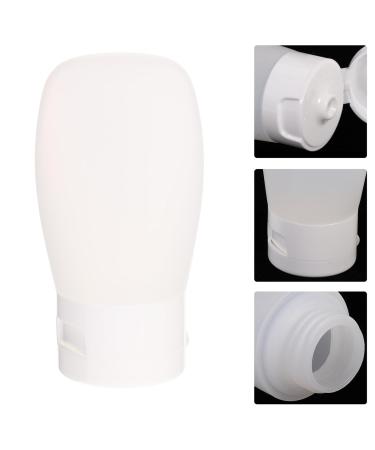 FRCOLOR 4Pcs Silicone Travel Shampoo Bottles Set Portable Refillable Lotion & Shampoo Bottles 30ml for Travel - Easy Squeezy White Containers - Buy Online on GoSupps.com