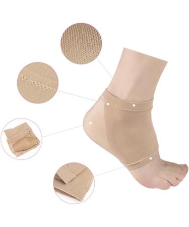 minkissy 2 Pairs Foot Gel Pads Heel Cushion Socks Gel Heel Socks Gel Socks Plantar Insoles Womens Shoe Inserts Hydrating Socks Calcetines para Mujer Silicone Gel Miss Breathable - Buy Online on GoSupps.com