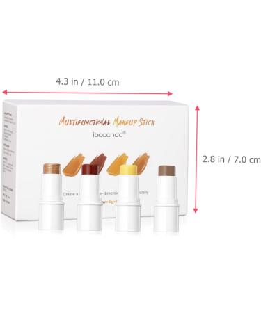 Healvian 5 Sets Contour Stick Cream Blush Stick Facial Kit Wand Neopentyl Di(ethylhexanoate) Ester 1 g (Pack of 1) As Shownx5pcs - Buy Online on GoSupps.com