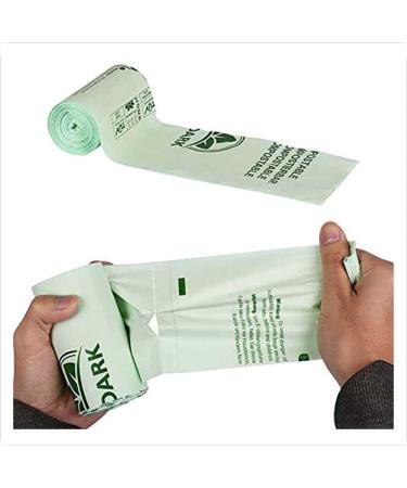 Garbage Bag Biodegradable PLA Corn Starch Kitchen Household Compostable Eco-Friendly Plant-Based Recycled Trash Bags for Bathroom Office Bins 8l (14 Silk*40*38cm) - Buy Online on GoSupps.com