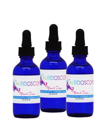Kaleidoscope Miracle Drops Hair Growth Oil Fast Hair Growth Serum (3-Pack 2 Oz. Each)
