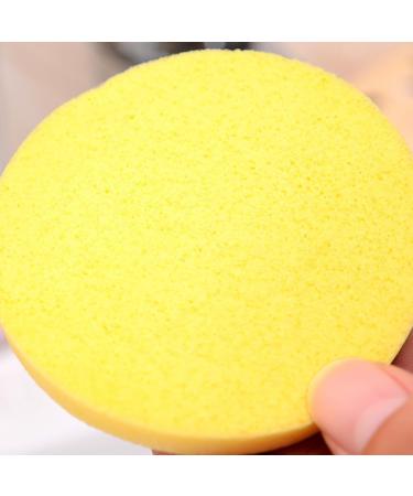 Uonlytech 96pcs Reusable Makeup Removal Sponges | Exfoliating Facial Pads for Cleansing & Makeup Removal - Yellow - Buy Online on GoSupps.com