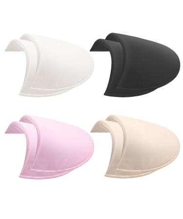 4 Pairs Set-in Shoulder Pads Sewing Sponge Shoulder Pad Thin Shoulder Enhancer for Round Shoulders Women Blazer T-Shirt Dresses Sewing Accessories (Black + White+ Pink+ Skin) - Buy Online on GoSupps.com