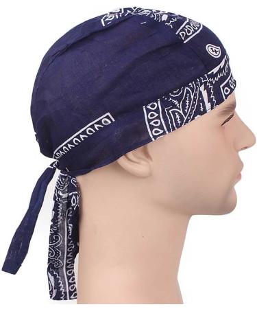 YBSHIN Super Absorbent Black Skull Caps - Pack of 4 | Motorcycle Head Wraps for Men and Women - Buy Online on GoSupps.com
