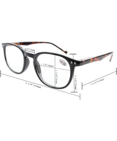 Eyekepper 5-Pack Reading Glasses with Spring Hinges & Sun Readers - +2.25 Diopter Mix - Buy Online on GoSupps.com