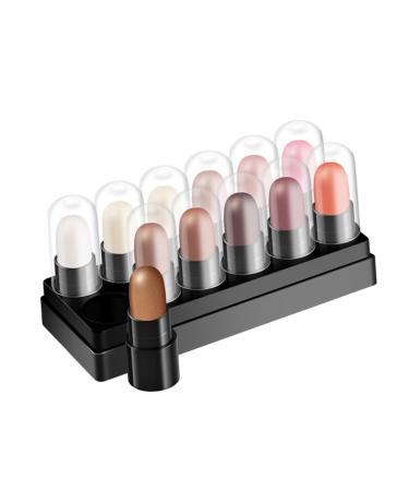 Beavorty Highlighter Pen 12pcs 12 Shadow Box Glitter Highlighter Eyeshadow Pencil Cream Eyeshadow Shadow Stick Girl