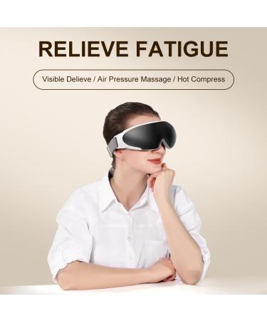 5-Mode Eye Massager for Migraine Relief - Foldable Heat Therapy Eye Mask with Voice Broadcast Kneading & Vibration Functions - International Shipping - Buy Online on GoSupps.com