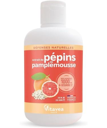 Vitavea - Grapefruit Seed Extract + Vitamin C - Boosts natural defenses - High concentration of bioflavonoids - Immunity - 200 ml - 200 days - Made in France - Buy Online on GoSupps.com