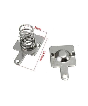 10 Pairs Metal Springs for AA AAA Batteries - Replacement Contact Plates - Silver Positive & Negative - Buy Online on GoSupps.com