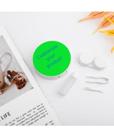 LEDIYougou Personalized Contact Lens Container with Mirror - Portable Mini Holder for Travel | Soft Tank with L&R Caps - 8cm - Buy Online on GoSupps.com