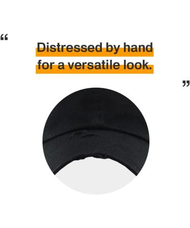 KBETHOS Vintage Washed Distressed Cotton Dad Hat Baseball Cap - Adjustable Unisex Style Headwear in Black - Buy Online on GoSupps.com