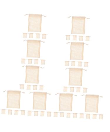 Beaupretty 50 Pcs Soap Storage Bag soap Saver Bag Facial Cleaning Foam net soap Bags bar soap Pouch exfoliating soap bar Bathing Sponge Bath Accessory Travel to Weave Facial soap Cotton Linen