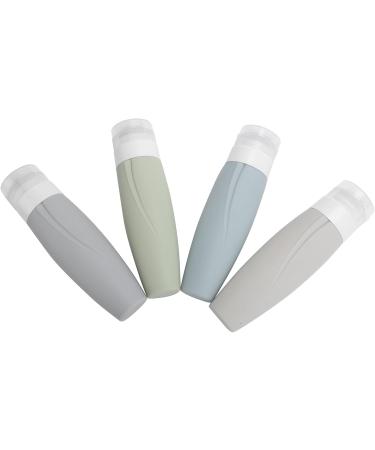 Qukaim Travel Container Silicone Refillable Dispenser Bottle for Shampoo Body Wash 60ml Travel Container - Buy Online on GoSupps.com